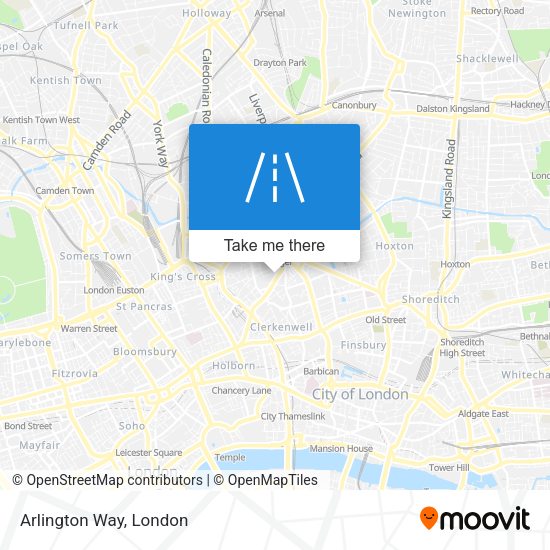 Arlington Way map