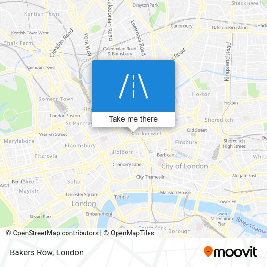 Bakers Row map