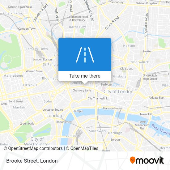 Brooke Street map