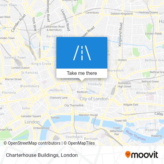 Charterhouse Buildings map