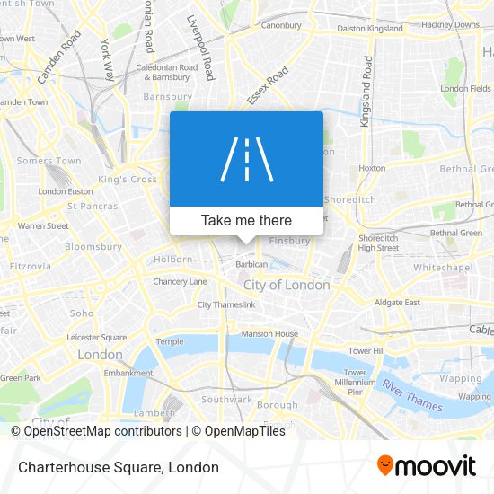 Charterhouse Square map