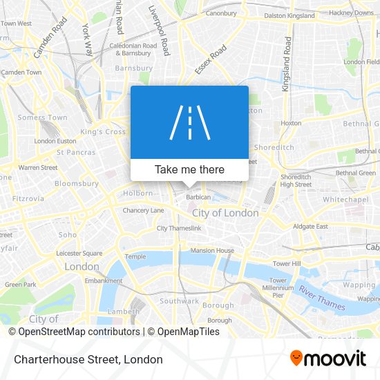 Charterhouse Street map