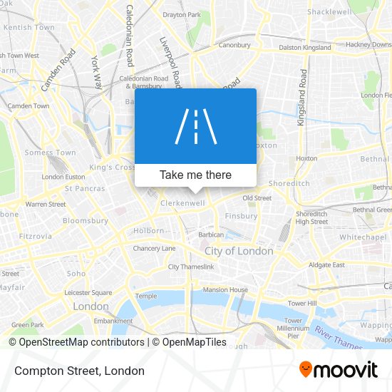 Compton Street map