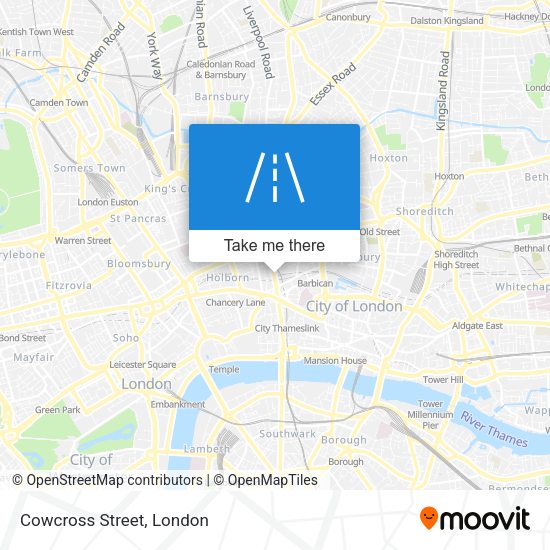 Cowcross Street map