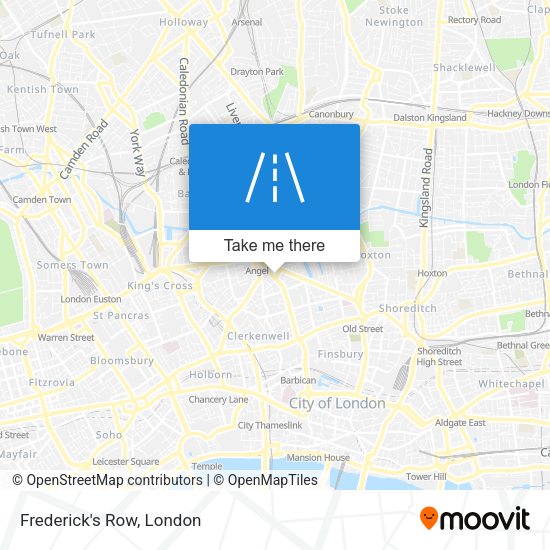 Frederick's Row map