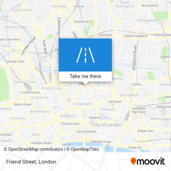 Friend Street map