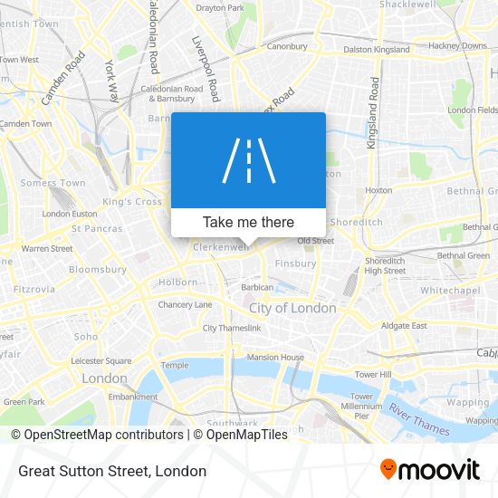 Great Sutton Street map