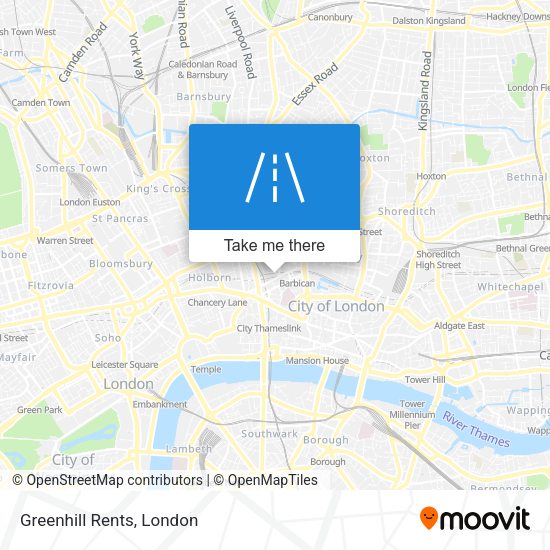 Greenhill Rents map