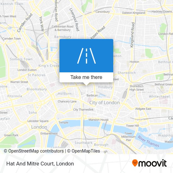 Hat And Mitre Court map
