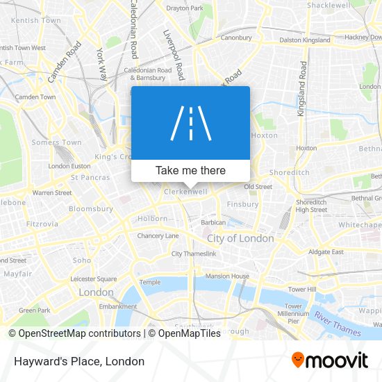 Hayward's Place map