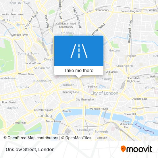 Onslow Street map