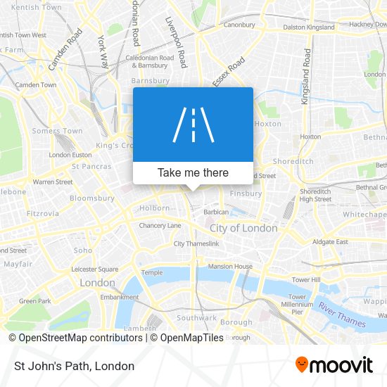 St John's Path map