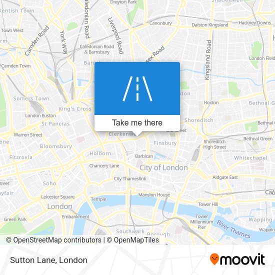 Sutton Lane map