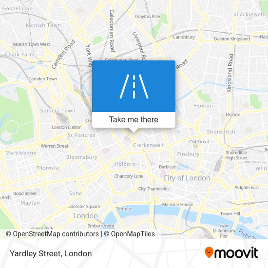 Yardley Street map