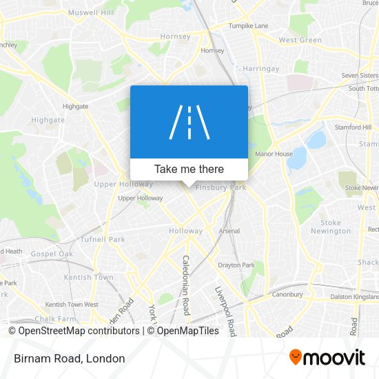 Birnam Road map