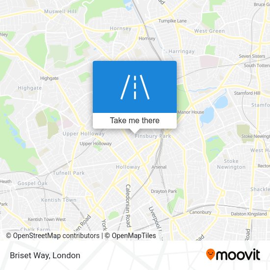 Briset Way map
