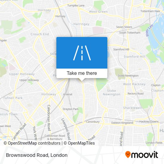 Brownswood Road map