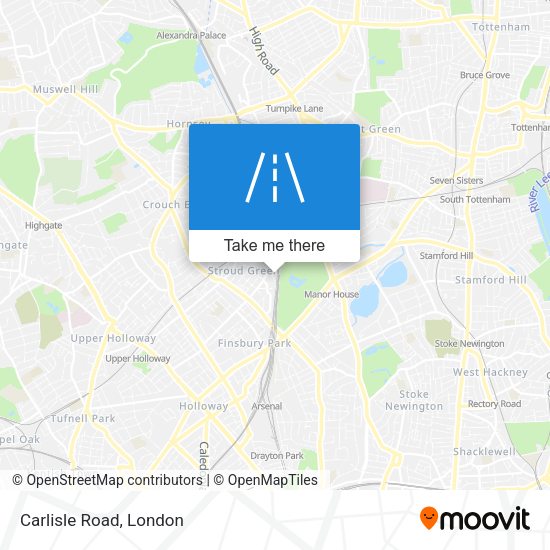 Carlisle Road map