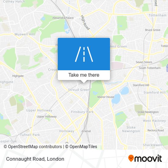 Connaught Road map