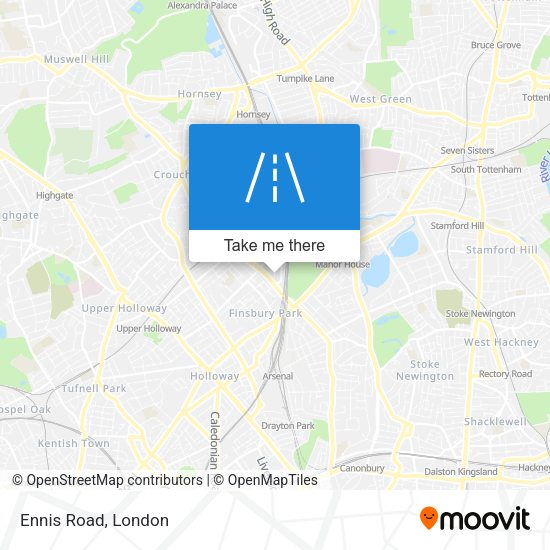 Ennis Road map