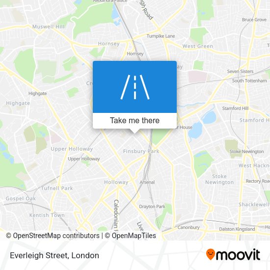Everleigh Street map
