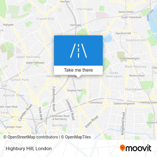 Highbury Hill map