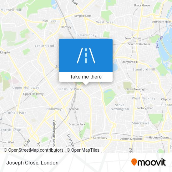 Joseph Close map