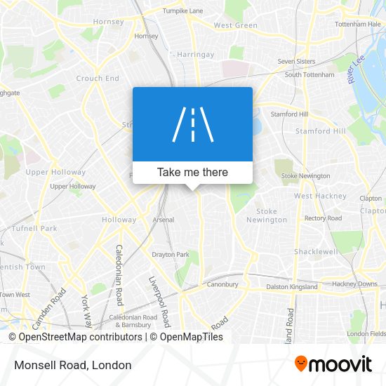 Monsell Road map