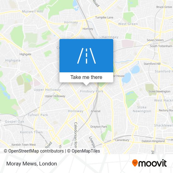 Moray Mews map