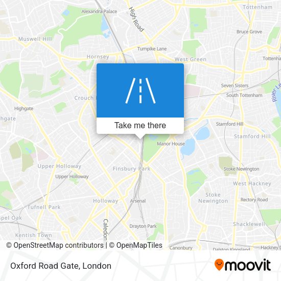 Oxford Road Gate map