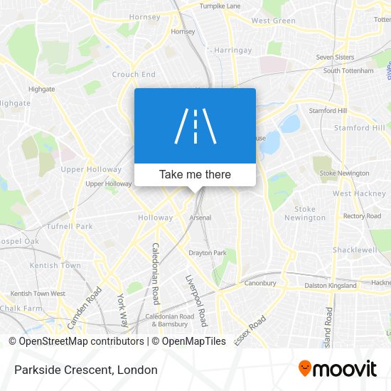 Parkside Crescent map