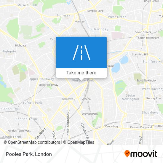 Pooles Park map