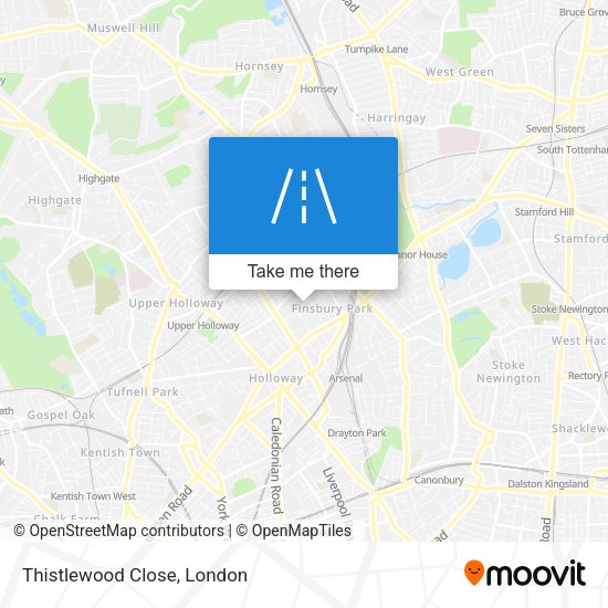 Thistlewood Close map