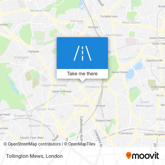 Tollington Mews map
