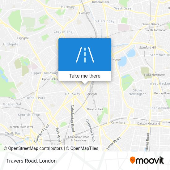 Travers Road map