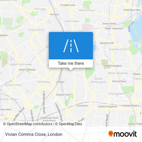 Vivian Comma Close map