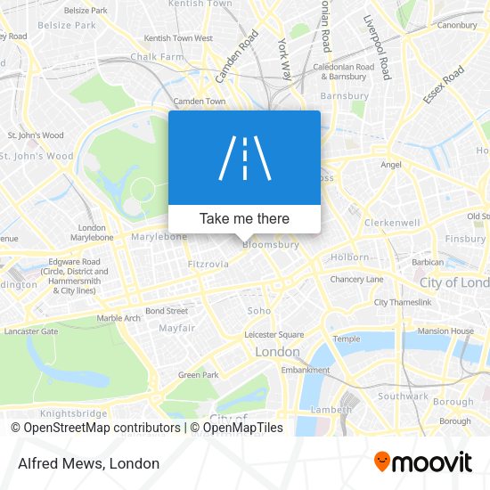 Alfred Mews map