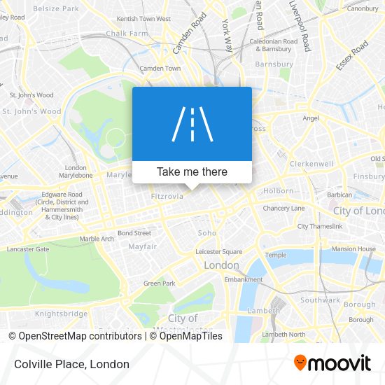 Colville Place map