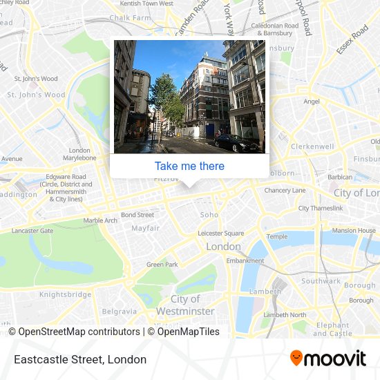 Eastcastle Street map