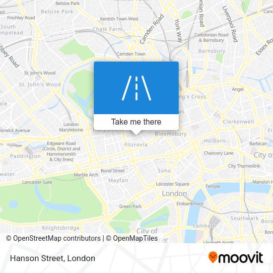 Hanson Street map