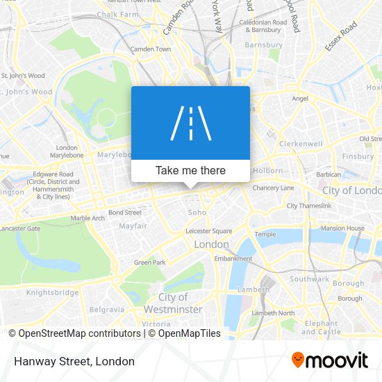 Hanway Street map