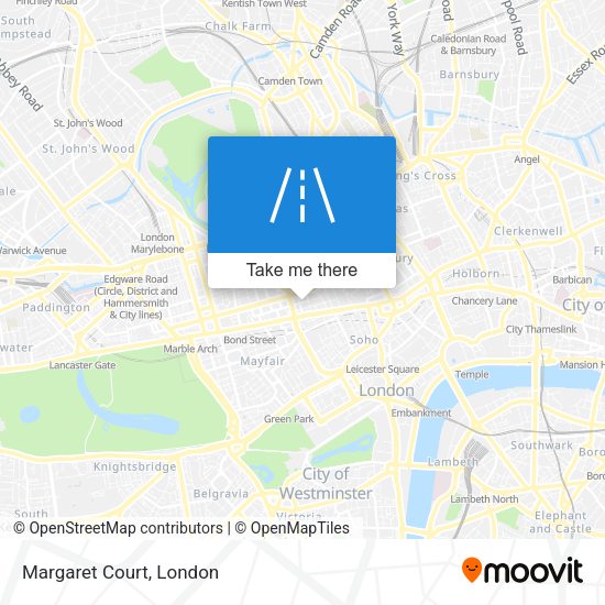 Margaret Court map