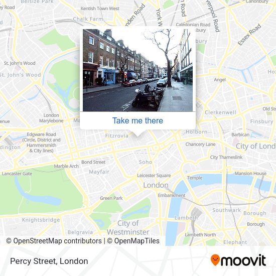 Percy Street map