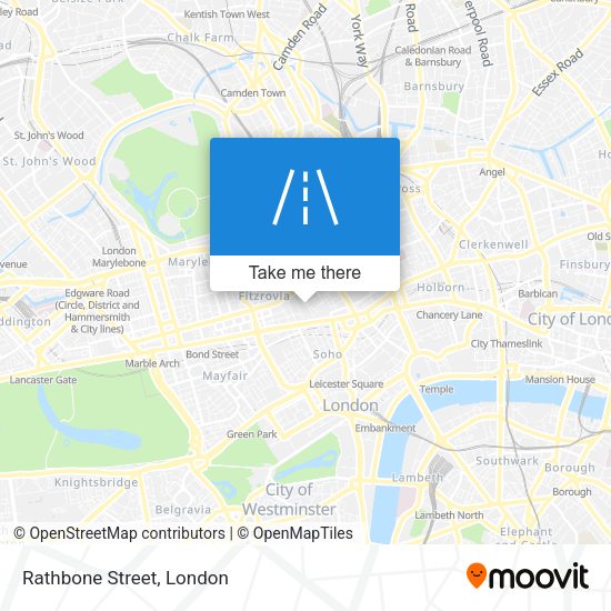 Rathbone Street map
