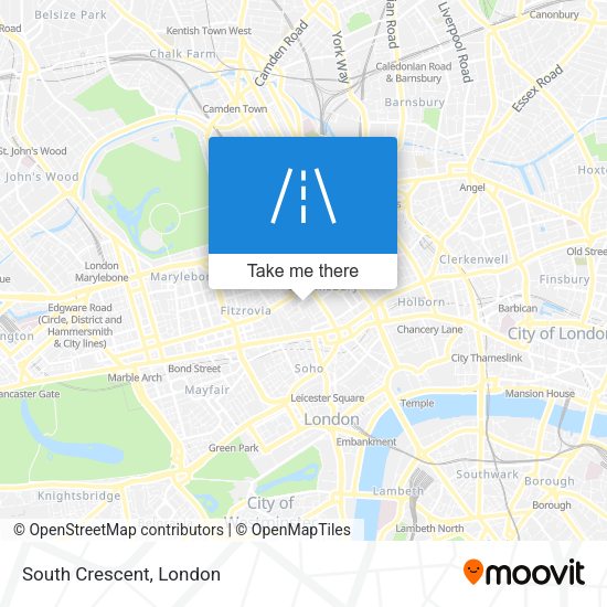 South Crescent map
