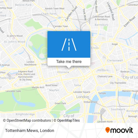 Tottenham Mews map