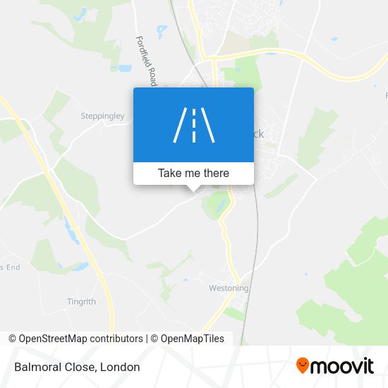 Balmoral Close map