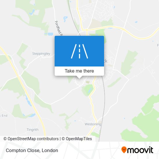Compton Close map