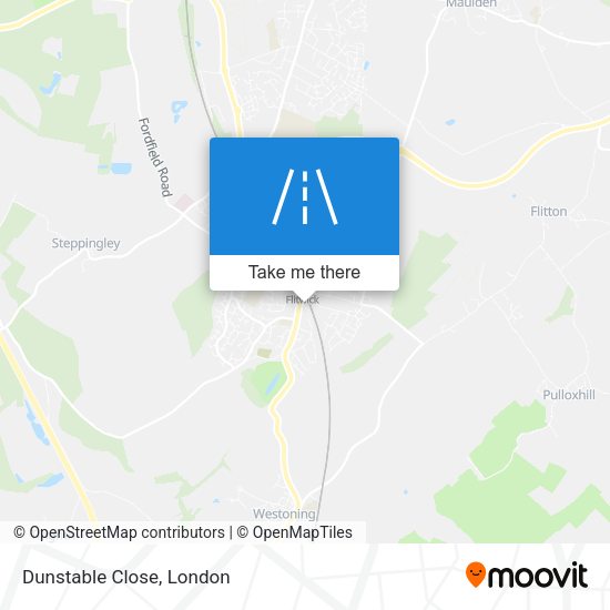 Dunstable Close map