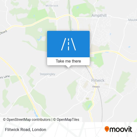 Flitwick Road map